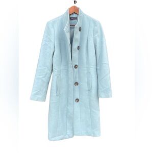 Marks & Spencer Powder Blue long line Coat size 10